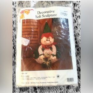 NIP Vintage Eric Elf Decorative Soft‎ Sculpture Christmas Craft #9262